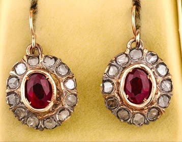 Sans prix de réserve - Boucles doreilles - 9 carats Or, Bijoux, Sacs & Beauté