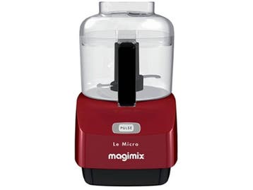 Magimix Micro - Hakmolen - Hakt mixt emulgeert - Rood, Verzenden, Nieuw