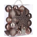 Kerstballen - kerstballenset met piek - 40 Stuks - Ø8 cm -, Diversen, Kerst, Verzenden, Nieuw