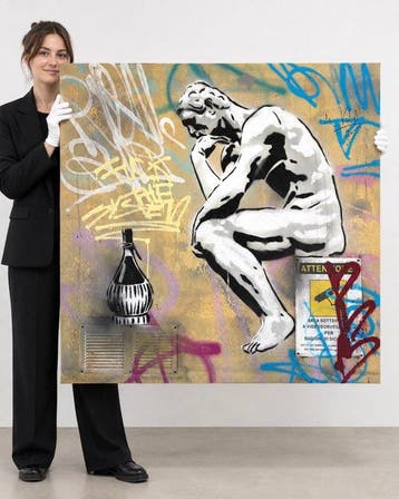 Mart Signed (XX) - The thinker (broken wall)
