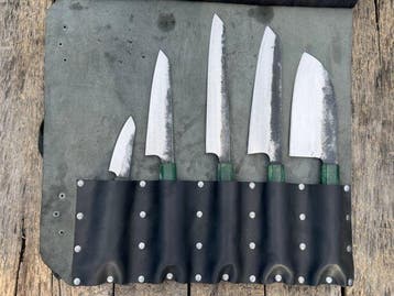 Couteau de cuisine - Ensemble de couteaux de chef artisanaux