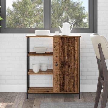 vidaXL Dressoir Oudhout 70 x 30 x 80 cm, Huis en Inrichting, Verzenden, Nieuw