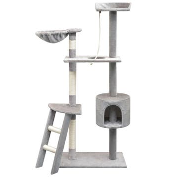 vidaXL Kattenkrabpaal met sisal krabpalen 150 cm grijs, Verzenden