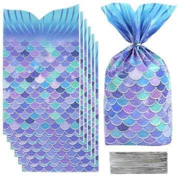 Fako Bijoux - Uitdeelzakjes Zeemeermin - 15x25cm - 50 Stuks, Verzenden