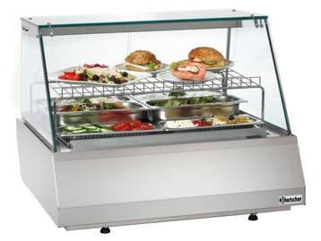 Koelvitrine | 110L | 2/1 GN | Grijs | +6°C/+10°C | 2, Verzenden, Nieuw in verpakking