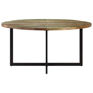 vidaXL Eettafel 150x75 cm massief gerecycled hout, Verzenden, Nieuw