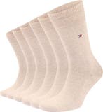 Tommy Hilfiger Classic 6-Pack Sokken Beige maat 47-49 Heren, Verzenden