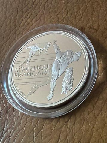 Frankrijk. 100 Francs 1992 Albertville Eisschnelllauf -