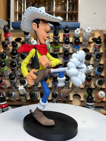 Lucky Luke - Morris (Maurice De Bevere) - Figuur - Lucky, Antiek en Kunst