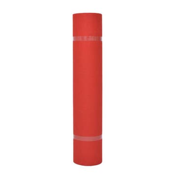 vidaXL Tapijt Effen Rood 1 x 12 m Stof, Verzenden