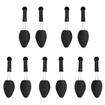 vidaXL Schoenspanners 5 paar EU 35-38 kunststof zwart, Verzenden, Nieuw
