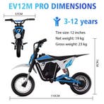 EV12M Pro Elektrische Motorfiets - Scooter Kinderen - 12, Verzenden, Nieuw, Evercross Tech