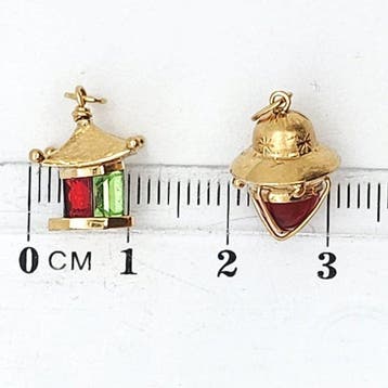 Pendentif - 18 carats Or jaune - 1.00ct. tw. Pierres