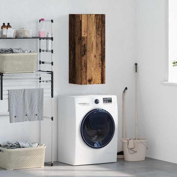 vidaXL Wandkast Oud Hout 34,5 x 34 x 90 cm Bewerkt hout, Verzenden