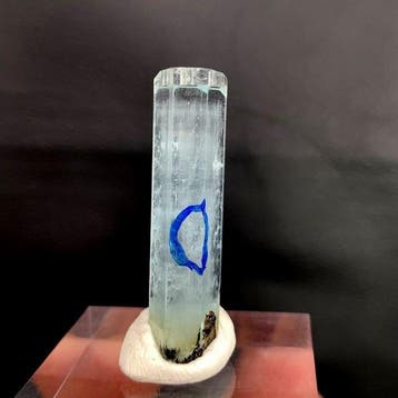 Prachtig natuurlijk enhydro aquamarijnkristal met bewegende, Verzamelen