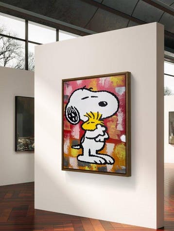 isem (1985) - Snoopy X Woodstock X friends (size XL 80x66cm