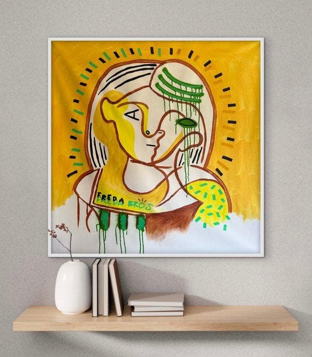 Freda People - Super Rare Picasso XL, Antiek en Kunst, Kunst | Schilderijen | Modern
