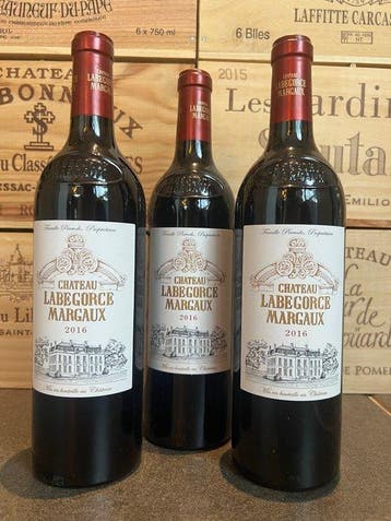 2016 Chateau Labegorce Margaux - Margaux - 3 Flessen (0.75, Nieuw