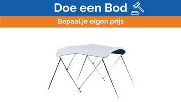 Bieden: Carver 3 bow 67 to 72 inch white vinyl bimini canva, Ophalen of Verzenden, Nieuw