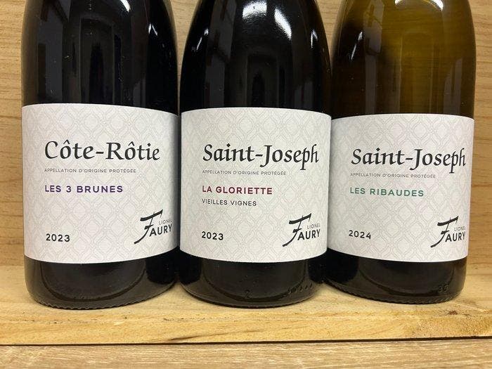2023 Domaine Faury; Côte Rôtie Les 3 Brunes, Saint Joseph La, Collections, Vins