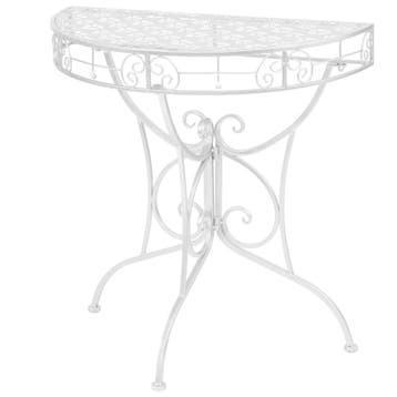 vidaXL Bijzettafel vintage stijl half rond 72x36x74 cm, Verzenden, Nieuw