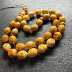 Perles de chapelet tesbih en forme d’olive - Ambre - Baltic