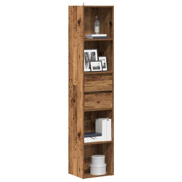 vidaXL Boekenkast 36x30x171 cm bewerkt hout oud houtkleurig, Verzenden