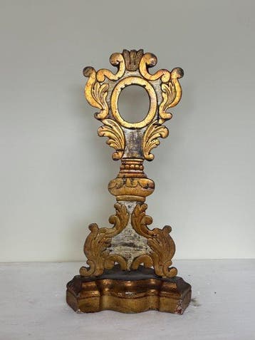 Ostensoir - Bois - 1700-1750 - Reliquaire à ostensoir - 39