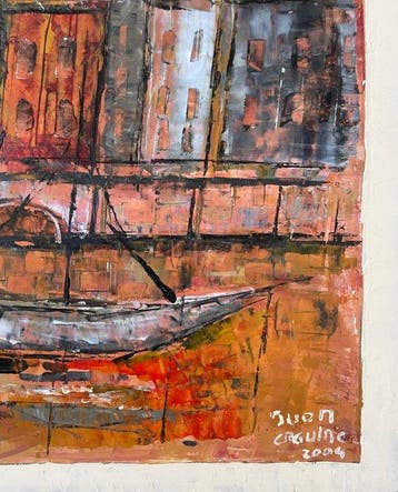 Franse school (XX) - Le port, Antiek en Kunst