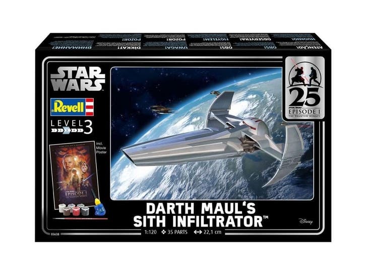 Star Wars Episode I Model Kit 1/120 Darth Mauls Sith Infilt, Verzamelen, Star Wars, Nieuw, Ophalen of Verzenden