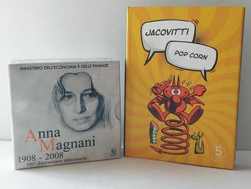 Italië. 5 Euro 2008/2024 Anna Magnani + Comics Jacovitti
