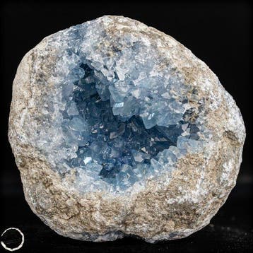 Natuurlijke celestiet-druse uit Madagaskar – Een hemelblauw