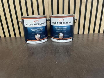 Veiling - Gilde Meesters Onzichtbare Parketlak 2 x 2,5 liter, Bricolage & Construction, Peinture, Vernis & Laque