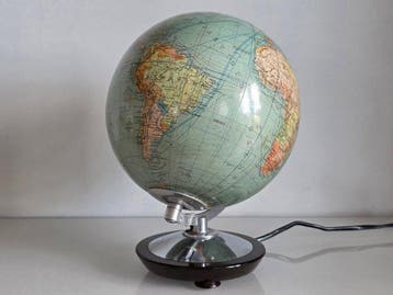 Globe - Ekskluzywny, szklany podwietlany COLUMBUS DUO