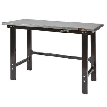 Werkbank zwart 150 cm met zinken werkblad - open model, Ophalen of Verzenden, Nieuw