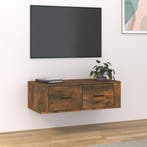 vidaXL Tv-hangmeubel 80x36x25 cm bewerkt hout gerookt, Verzenden, Nieuw