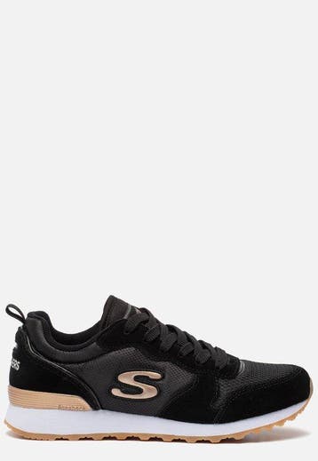 Skechers Maat 36 Og 85 - Goudn Gurl - Dames Sneakers - Zwart, Verzenden