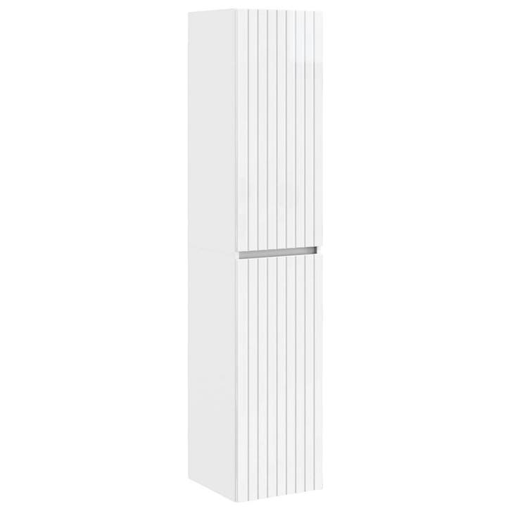 vidaXL Wandgemonteerde Badkamerkast Hoogglans Wit 33 x 34,5, Maison & Meubles, Tables | Coiffeuses, Envoi