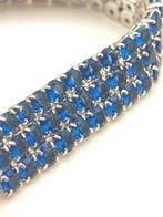 Zonder minimumprijs - Armband Zilver, Zilver .925 saffier