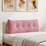 vidaXL Rugkussen Roze 120 x 24 x 50 cm Fluweel, Verzenden, Nieuw