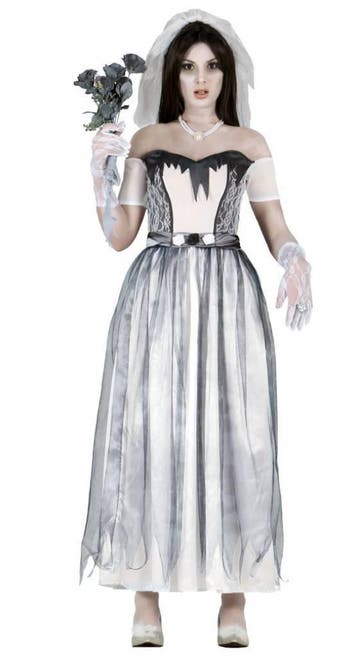 Halloween Kostuum Dames Bruid Geest, Verzenden