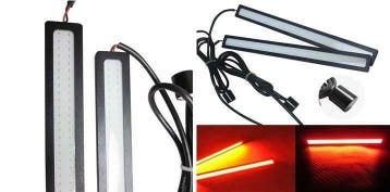 17CM LED - DRL - Rood - 12 volt, Verzenden