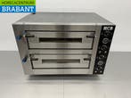 HCB RVS Pizzaoven 2 x 4 pizzas 34 cm doorsnede 400V Horeca, Ophalen of Verzenden, Nieuw in verpakking