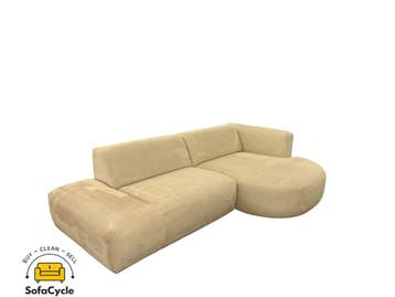Juntoo hoekzetel beige in stof, hoek R – tweedehands, Verzenden, Nieuw
