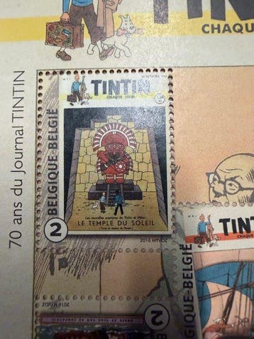Hergé - Tintin stamp sheet, Boeken, Nieuw
