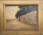 Arnaldo Tamburrini (1901-1966) - Gate at sunset