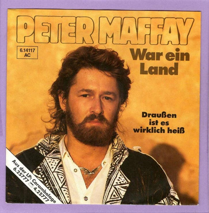 Peter Maffay – War Ein Land / Draussen Ist Es Wirklich Heiss, Cd's en Dvd's, Vinyl Singles, Ophalen of Verzenden