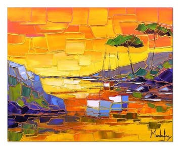 Caroline Mandrafina - Pfleger  Ciel dor en Côte-dAzur, Antiek en Kunst