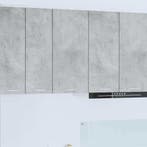 vidaXL Hangkast Beton Grijs en Wit 40 x 31 x 80 cm Bewerkt, Huis en Inrichting, Verzenden, Nieuw