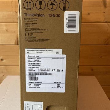 Magazijn opruiming! Lenovo 24 monitor Thinkvision T24i HDMI, Computers en Software, Monitoren, Ophalen of Verzenden, Nieuw